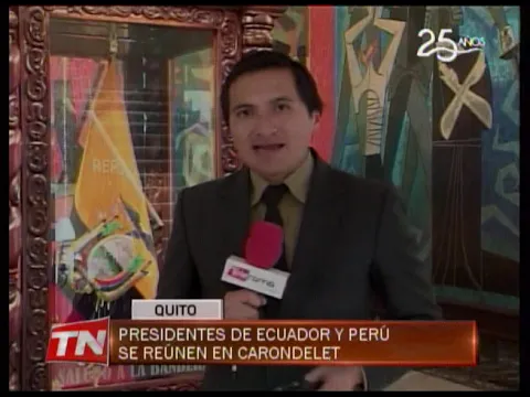 Presidente de Ecuador y Perú se reúnen en Carondelet
