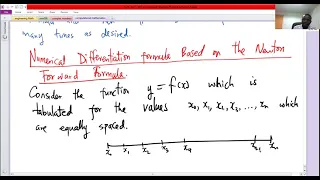 Numerical Differentiation Part One