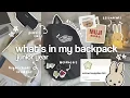 what s in my backpack YEAR 12 A student back to school prep aesthetic pinterest girl