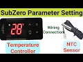 Subzero Temperature Controller Parameter Setting In HIndi Subzero Controller Electrical Ada