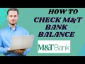 How to check M T bank balance I S M TECH