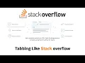 Tabbing Like Stack overflow Using Html Css And jQuery