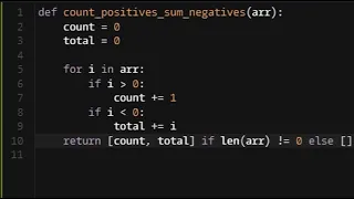 Python - Count of of Negatives Codewars 8KYU