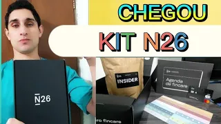 MEU CARTÃO N26 CHEGOU E O KIT DE INSIDER É LINDO | VEM CONFERIR