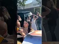 Cast of Hulu s Prey signing autographs Amber Midthunder and Dakota Beavers