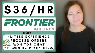 Frontier Airlines is Hiring Remote Little Experience Work From Home Jobs 2026
