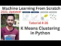 Tutorial 26 What is Clustering K Means Clustering in python Unsupervised Machine Learning