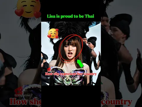 Lisa is proud to be Thai 😍🥰 || #blackpink #lisa #editbyfatima #shorts ||
