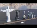 Lagu Tallest Jesus Christ Statues Size Comparison 3D