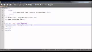 Date and Time In Vbscript Tamil