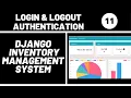 Login and Logout Authentication Django Inventory Management System Web Application
