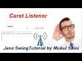 Java Swing Tutorial CaretListener in java Listener that support every text Component