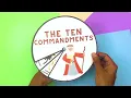 The ten commandments spinner wheel Sunday school craft bible activity for kids old testament