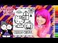 Coloring Hello Kitty Halloween Monster Coloring Page Prismacolor Pencils KiMMi THE CLOWN