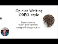 Opinion Writing OREO Style