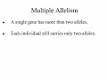 Genetics problems multiple allelism