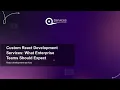 Custom React Development Services What Enterprise Teams Should Expect