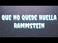 Que no quede huella - Rammstein (Cover)