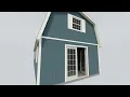 Massive Barn-Style Shed Best Barns Homestead XL Kit w Loft