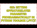 GIS Setting GPFeatureLayer parameter programmatically in Python Toolbox pyt