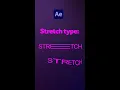 Stretched type in After Effects Tutorial