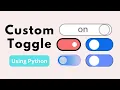 How to Make a Custom Toggle Button in Tkinter Python