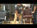 Removing a Barber Chair Top from Hydraulic Base