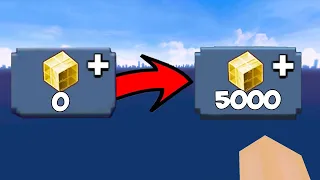 I got 5000 GCubes From Developers in Bedwars!!