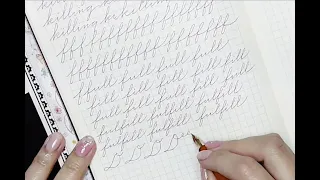 Part 2 Writing with Palmer Method cursive numbers uppercase and lowercase No talking ASMR