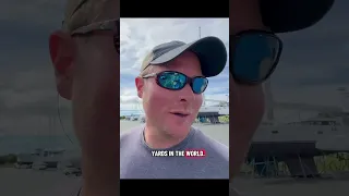 Pulling our catamaran out of the water & onto solid ground! Boat work starts now! #sailing