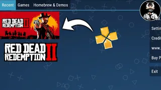 Play Red Dead Redemption 2 On PPSSPP Playing Red dead redemption 2 in ppsspp gameplay test