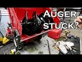 Craftsman Snow Blower Auger Stuck Won t Engage Or Turn Belt Squeals Runs OK Quick Diagnosis Repair