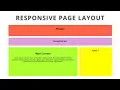 Responsive Page Layout Using CSS Flexbox
