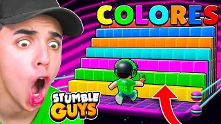 RETO EXTREMO DE COLORES EN BLOCKDASH!😱 STUMBLE GUYS