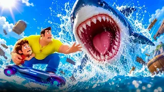 হাঙরের চোয়াল থেকে বাঁচতে পালাচ্ছেন গুরু ভোলে | Bengali Cartoons | Moral Stories in Bangla