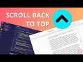 How to Code a Scroll to Top Button using JavaScript