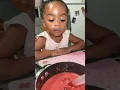 No sugar bugs over here Today Amina wanted fruit snacks so we made our own strawberry