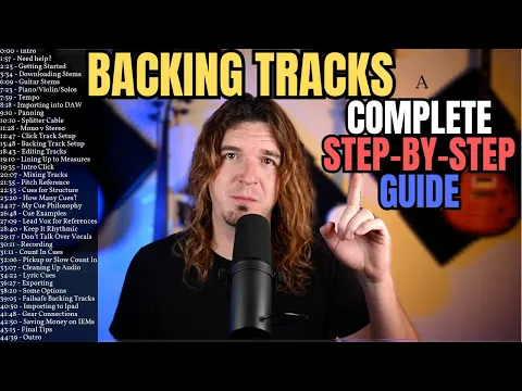 Download MP3 BACKING TRACKS for LIVE PERFORMANCES - COMPLETE Step by Step Guide