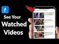 Download Lagu How To See Watched Videos on Facebook- Find Watch Videos on Facebook Quick Guide 
