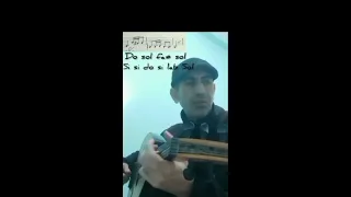 مقدمة أغنية بعتلك لفيروز بالنوتة الشفهية والمكتوبة مع الإيقاع في مقام شد عربان 