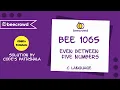 beecrowd Problem 1065 - Even Between five Numbers solution Bangla C language