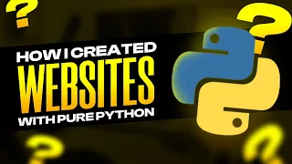 Building a stunning EPIC Website with Python for free