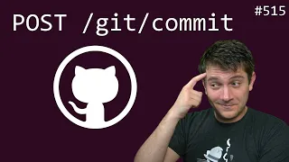 make a github commit using only the api intermediate anthony explains