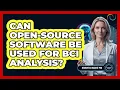 Can Open-Source Software Be Used For BCI Analysis