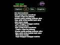 Download Lagu lirik lagu kasih aba-aba🎧🎶🎶