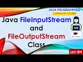 L84 FileInputStream and FileOutputStream Class Java Tutorial Java Programming Lectures in Hindi