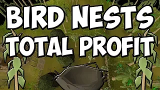 OSRS Bird Nests From Woodcutting Total Profit