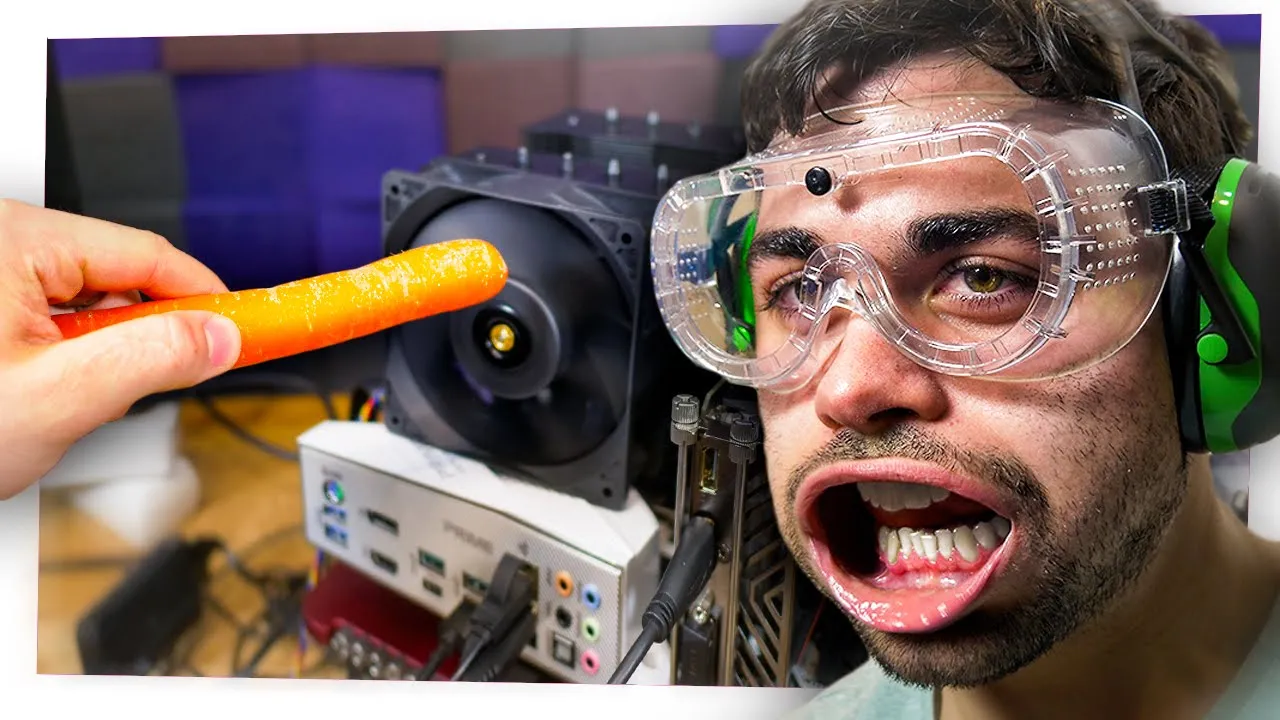 El ventilador MAS POTENTE que puedes poner en un PC y también TRITURA COMIDA!!????????