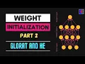 and He Weight Initialization in Deep Learning
