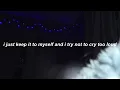 Lil Peep - We Think Too Much (LYRICS)